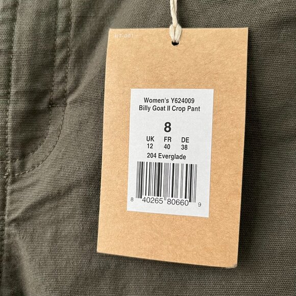 Royal Robbins NEW Billy Goat II Crop Pants in Everglade, size 8 - Picture 2 of 4